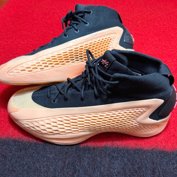 adidas Other - Adidas Basketball Shoes Men's 11.5 Black Peach Anthony Edwards AE 1 With Love